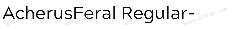 AcherusFeral Regular字体转换